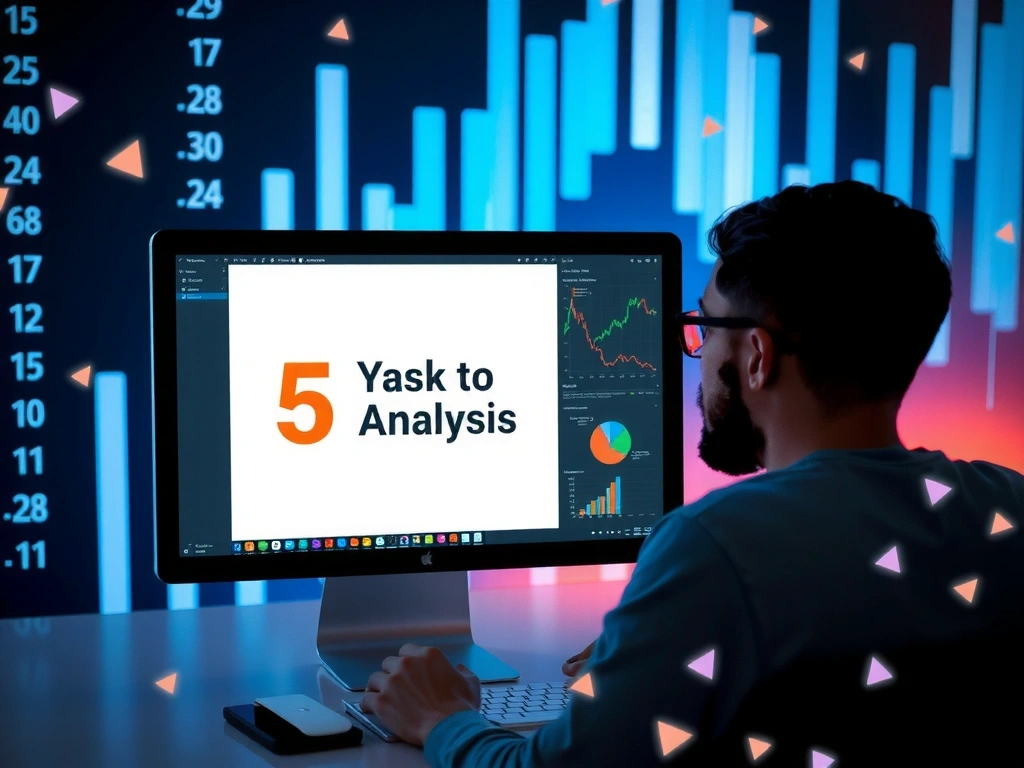 Osoba analizująca wykresy na komputerze, symbolizująca analizę danych i optymalizację